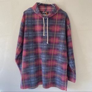 Vintage 80s Oversized Plaid Sweater